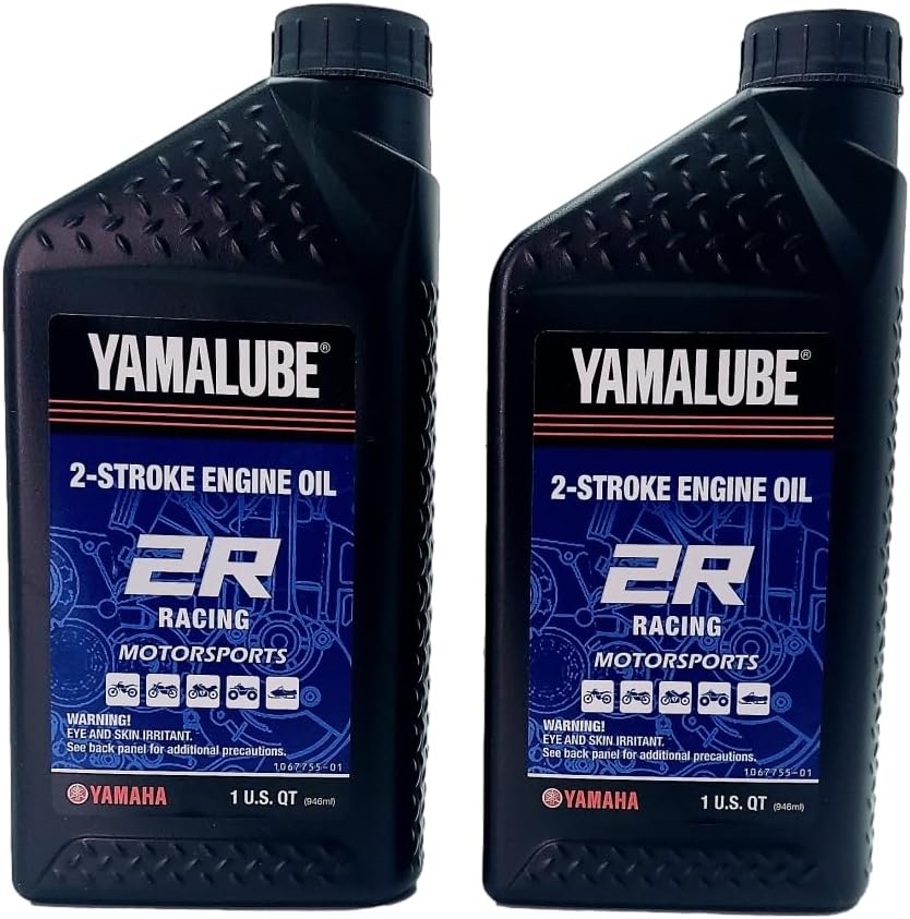 Yamaha Yamalube Racing 2R 2 Stroke Engine Oil- 2 Quarts, #LUB-2STRK-R1-12