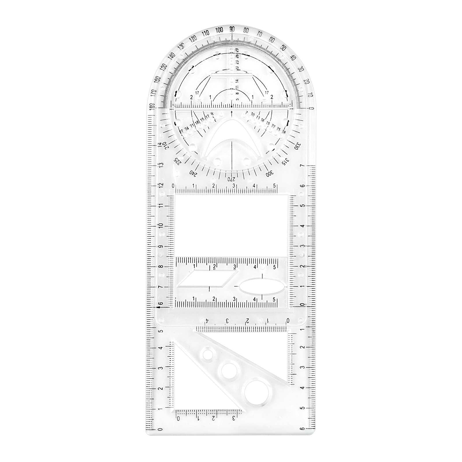 Buy Multifunctional Geometric Ruler, Measuring Geometry Rulers Drawing