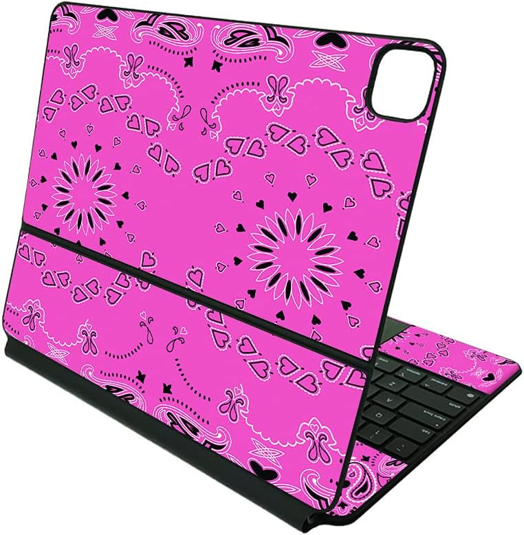 MightySkins Skin Compatible with Apple Magic Keyboard for iPad Pro 12.9" (3rd-6th Generation) - Carved Blue | Protective, Durable, and Unique Vinyl Decal wrap Cover | Easy to Apply | Made in The USA