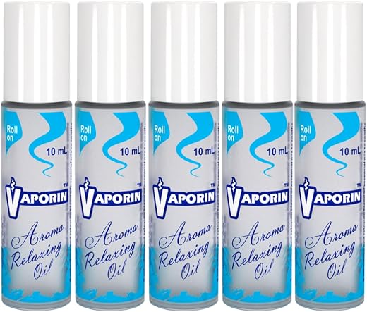 Vaporin Aroma Relaxing Oil Roll-on 10mL | Instant Relief for Headache, Migraine, Dizziness, Nausea, Daily Stress, Neck Pai...