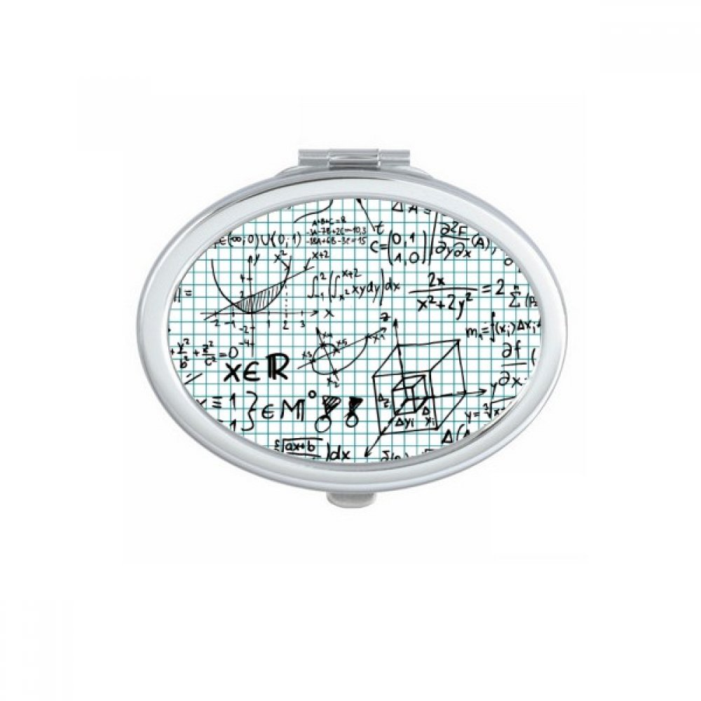 Miroir de maquillage compact géométrie sciences pour révisions et retouches beauté en classe