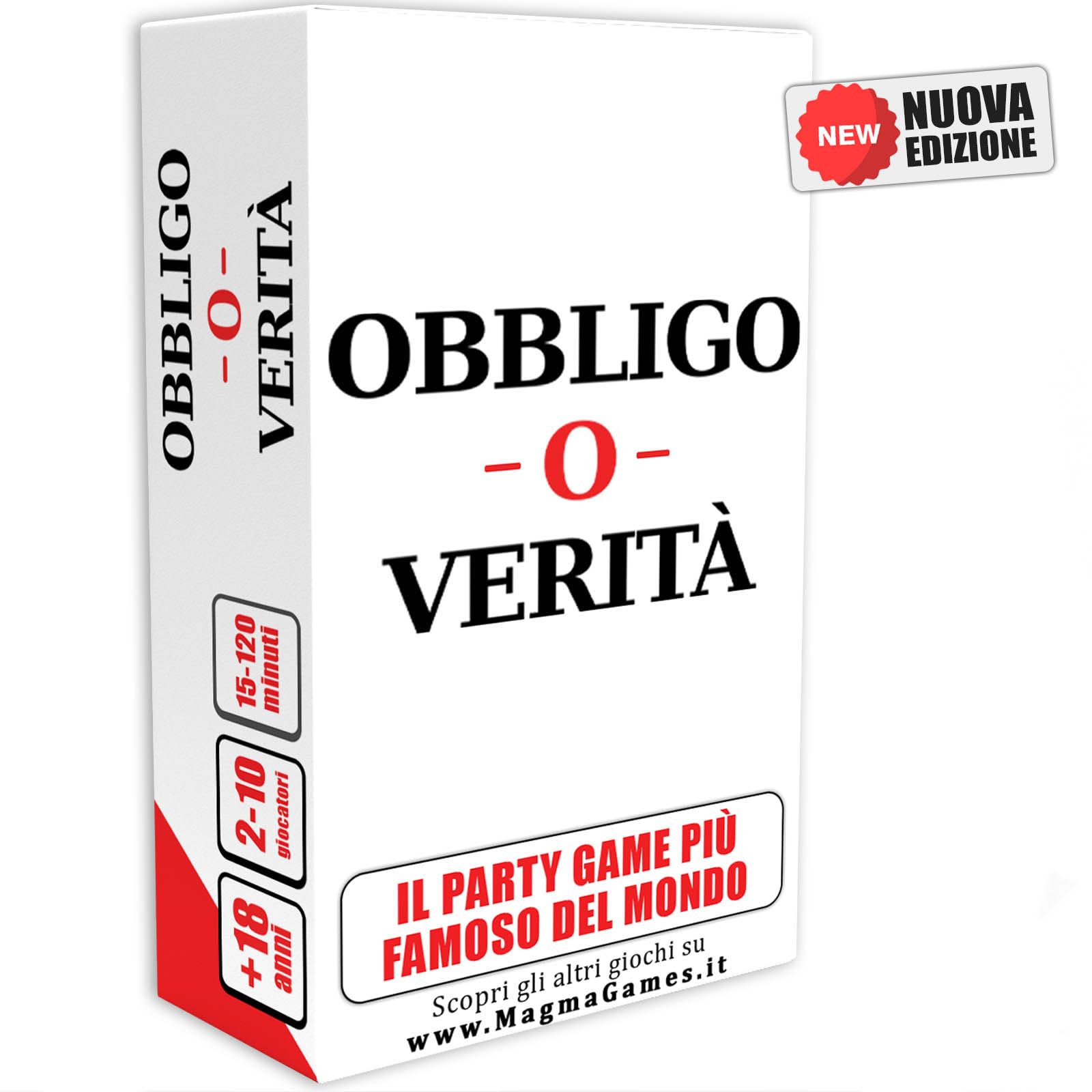 Magma Games OBBLIGO O VERITÀ – Gioco da Tavolo per Adulti, Carte da Gioco, Giochi da Tavola per Feste, Giochi in Scatola per Addio al Celibato e al Nubilato, Idee Regalo per Lui e Lei