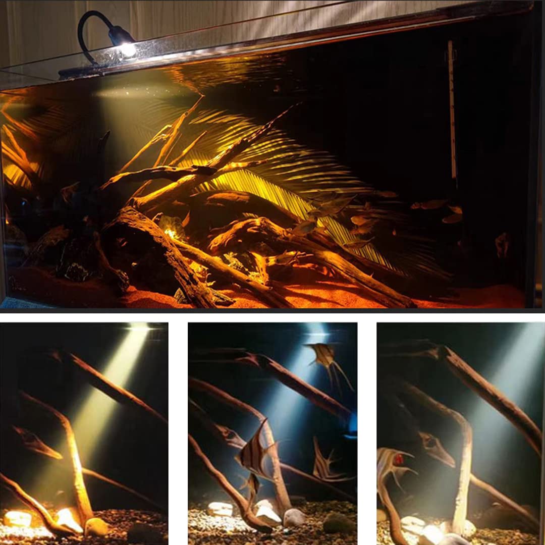 Les lampes d'aquarium à LED, l'éclairage à LED d'aquarium répondent aux exigences de résistance aux hautes températures, de dissipation rapide de la chaleur et d'utilisation durable (bouton fixe)