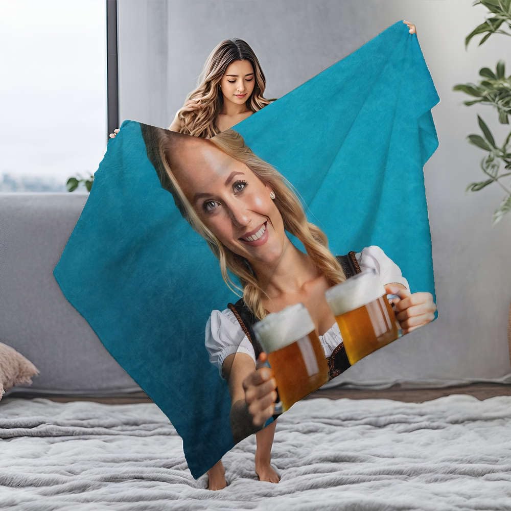 Couverture en flanelle personnalisée pour bébé et plaid imperméable femme 150x200 cm