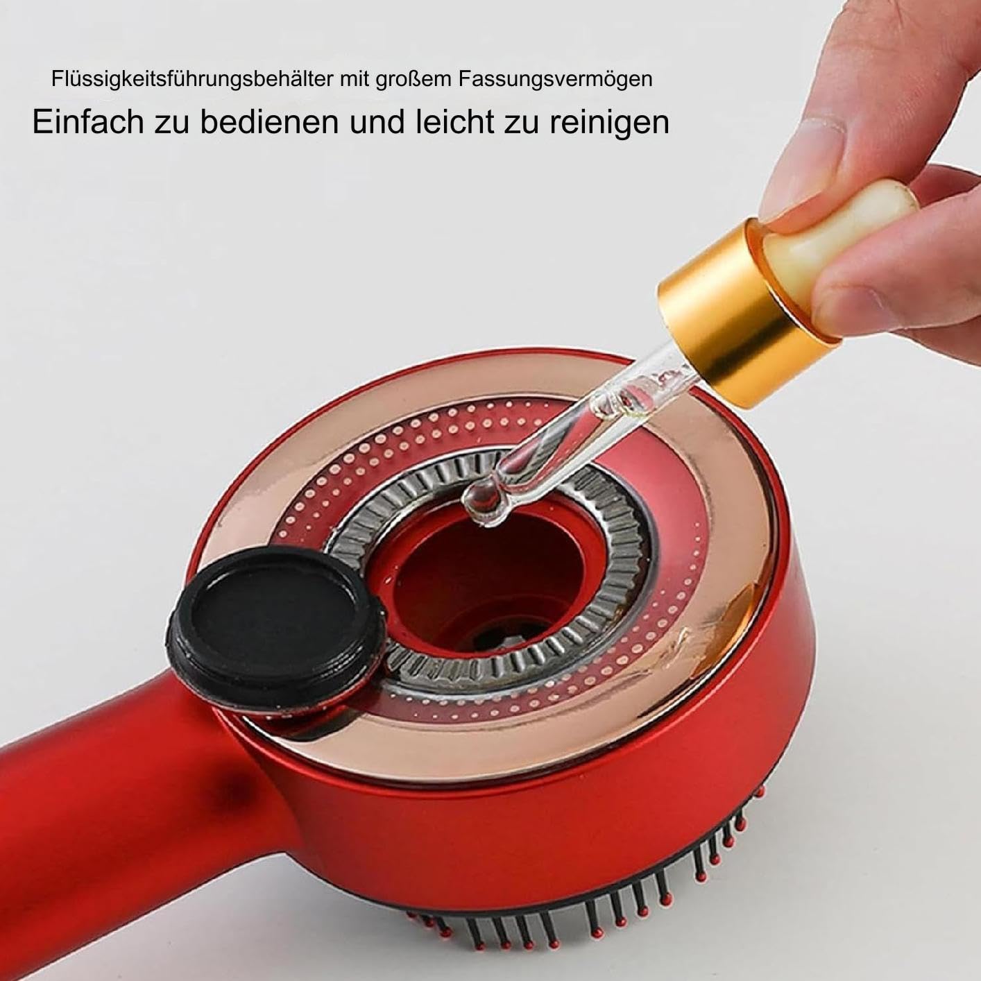 Kopfhaut-Massagekamm, Kopfhaut-Massagegerät - Wasserdichter Ölspender für