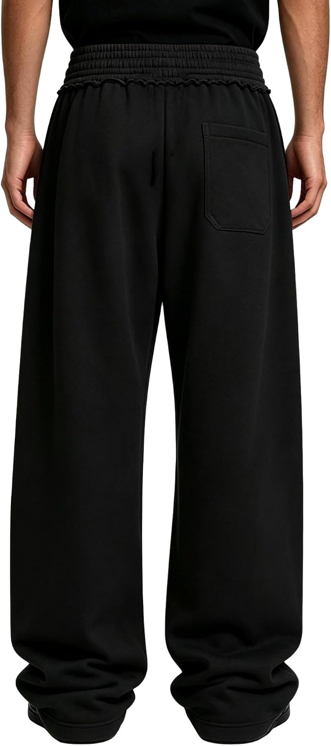 Agoky Skateboarding Trousers Wide Leg Sweatpants for Men