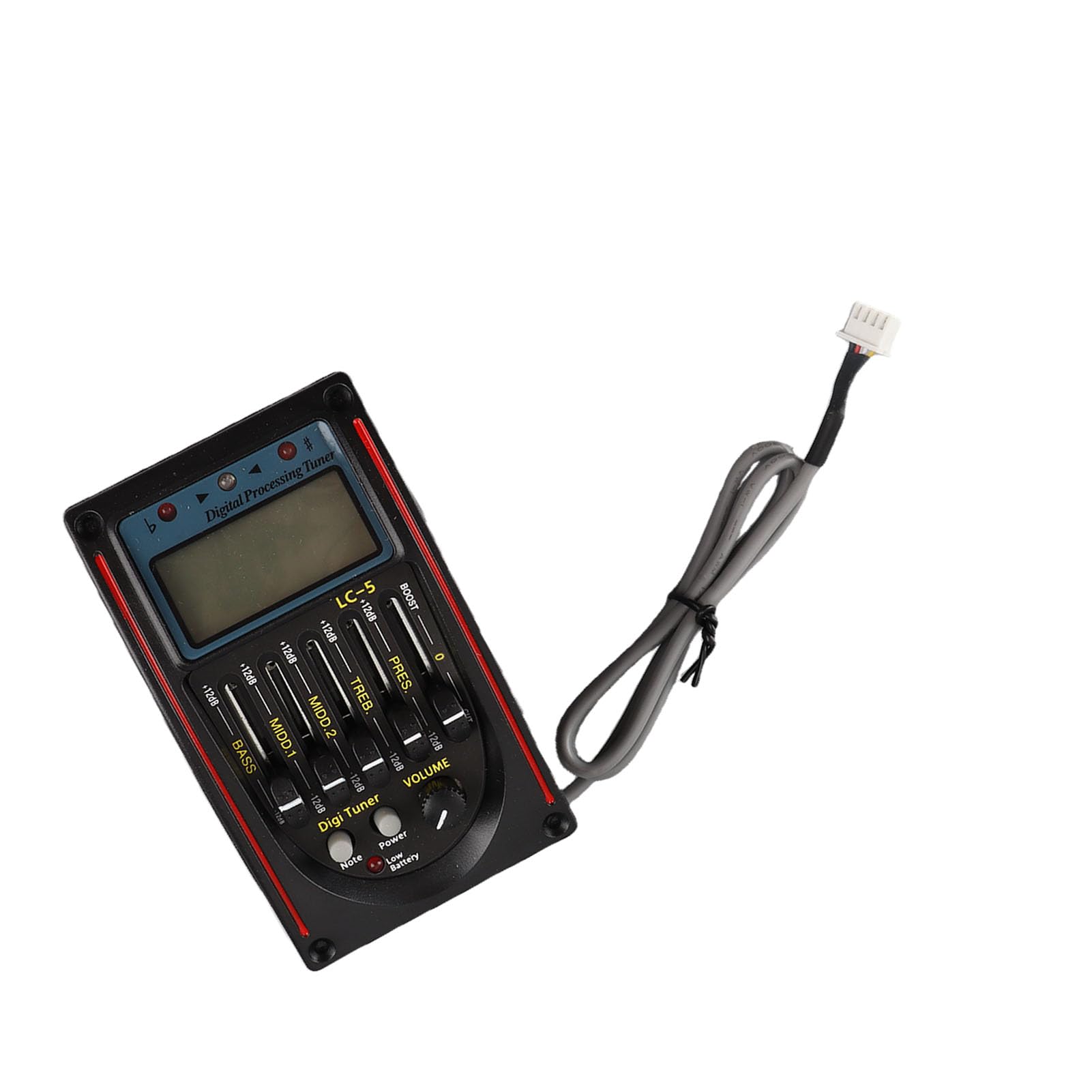 Préampli Guitare Acoustique 5 Bandes EQ LC 5, Remplacement du Préampli Guitare avec Contrôle du Volume Réel