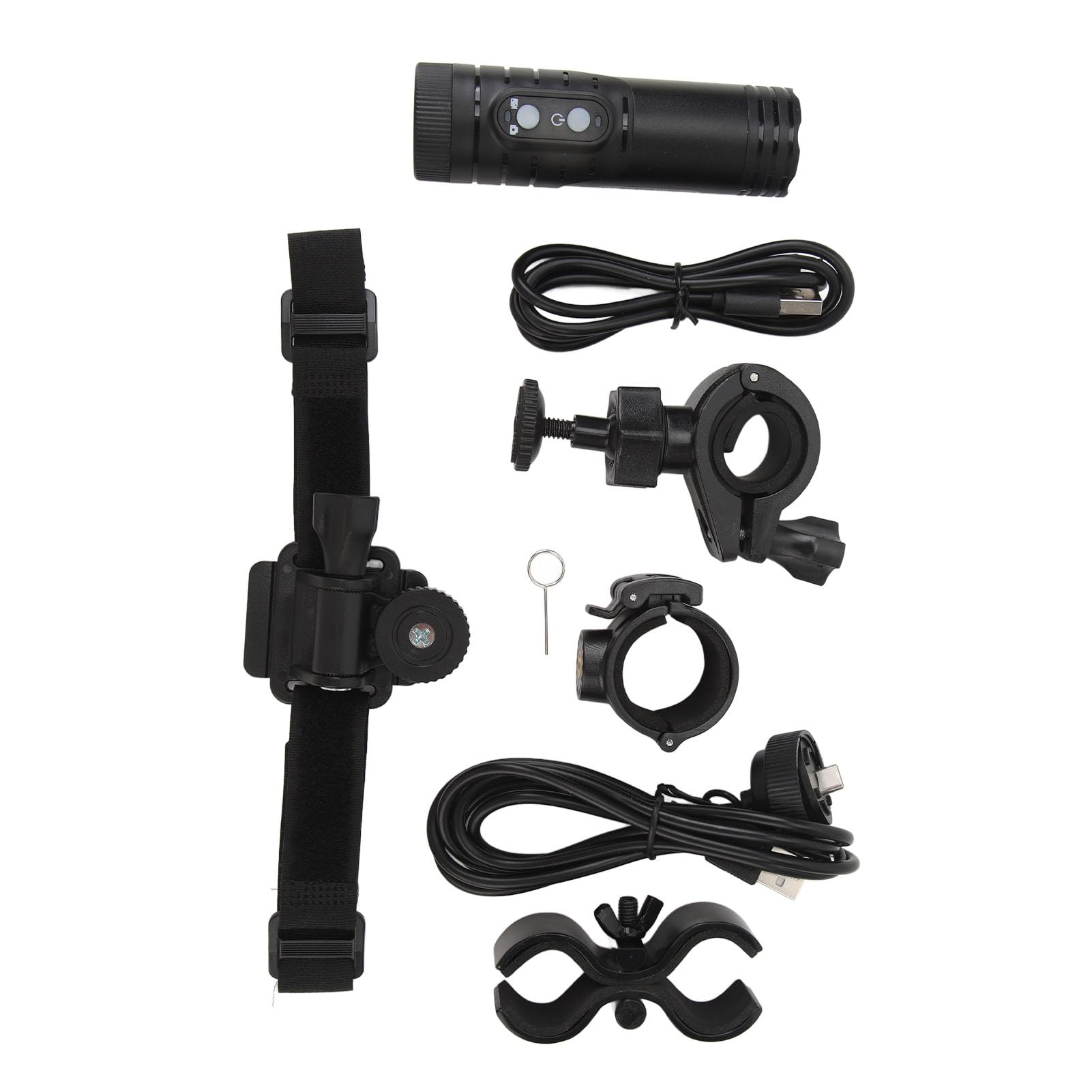 Kamera w Kasku Rowerowym, 4K Photo Sport DV 18 MP WiFi Kamera w Kasku Rowerowym do Jazdy na Rowerze (BLACK)