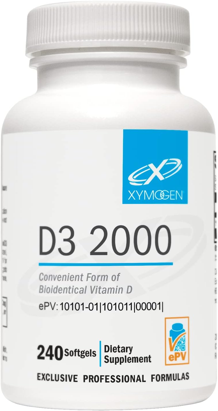 XYMOGEN D3 5000 Bioavailable Vitamin D3 5000 IU (125 mcg