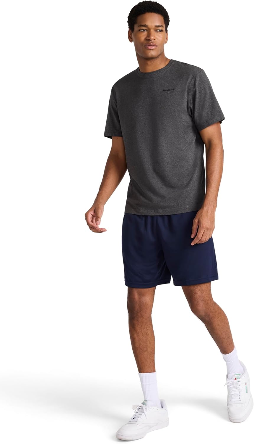 Reebok Mens Point Guard 7” Short, Standard Fit, Lightweight Breathable Mesh Fabric - Image 3