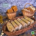 Atreyapuram Jaggery Dry Fruits Putharekulu (Papersweet)|Delicious South Indian Snack|Premium Sweet Gift Hamper|10 Pcs Box (280G) (Kaju Badam Pista, 10 Pcs Box (280 Gram)) gallery image