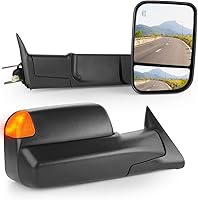 Vista 1 de Espejos de remolque con luz de señal de giro calefactada ajustable de potencia para Dodge 1998-2001 para Ram 1500 para Ram 2500 para Ram 3500