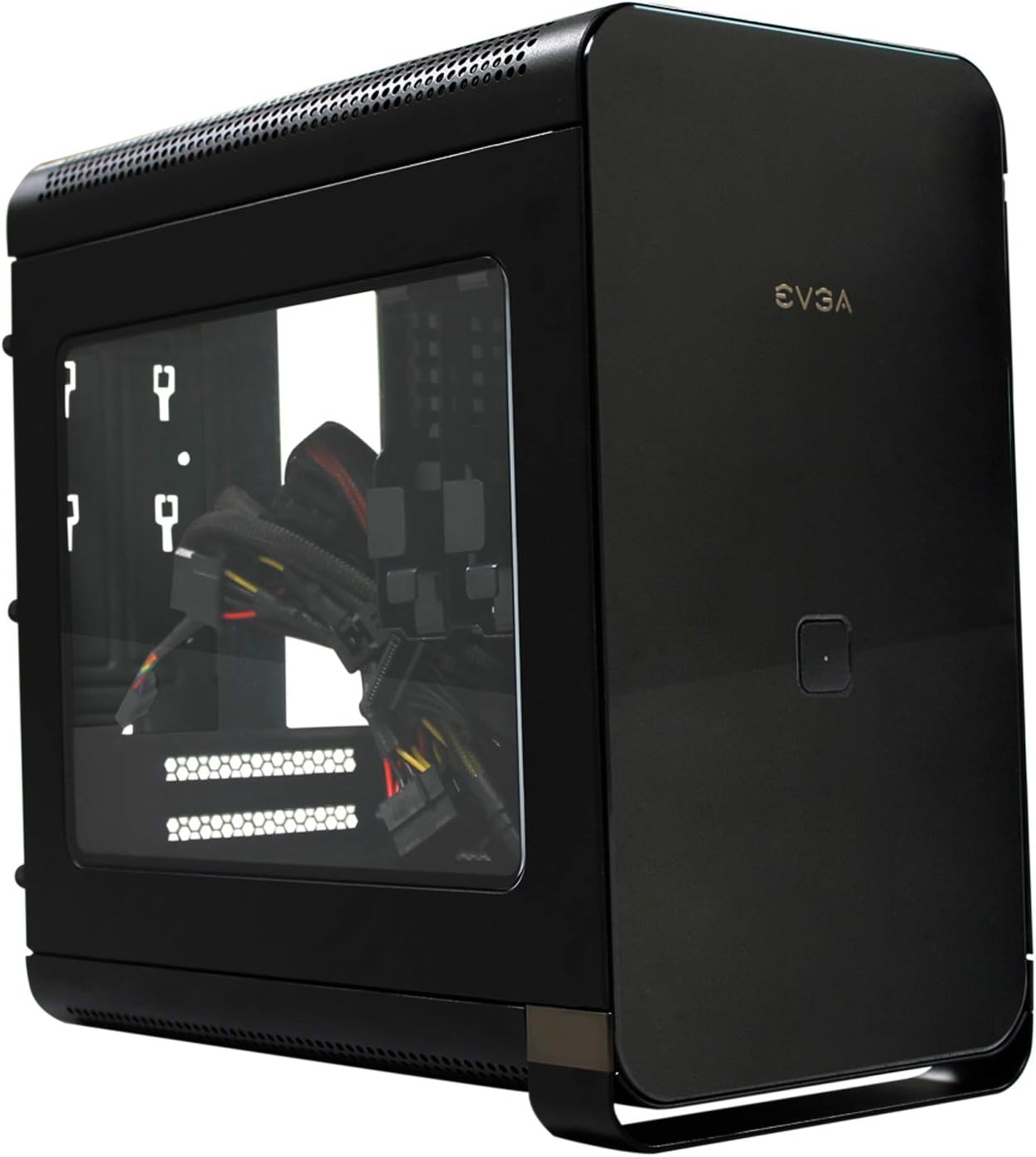 EVGA Hadron Air Mini-ITX Steel Black Chassis with 500W 80Plus Gold Power Supply, Black 110-MA-1001-K1