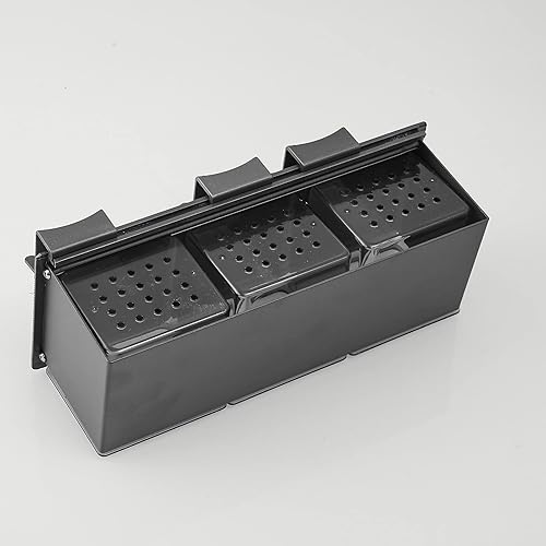 Miniatura 7 de Soporte para cepillos de dientes negro montado en la pared, caja organizadora de cepillos de dientes eléctrico, estante de almacenamiento adhesivo