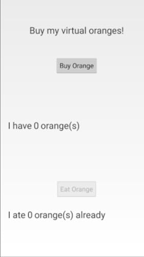 Useless Purchasing of Virtual Oranges!