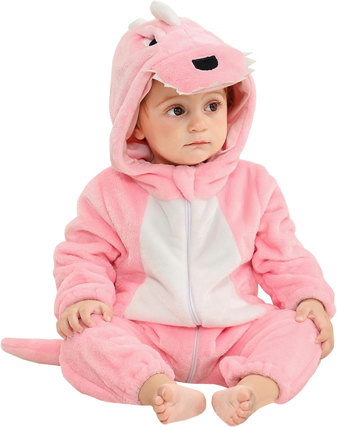 COSLAND Unisex Baby & Toddlers' Flannel Animal Costume Romper Outfits