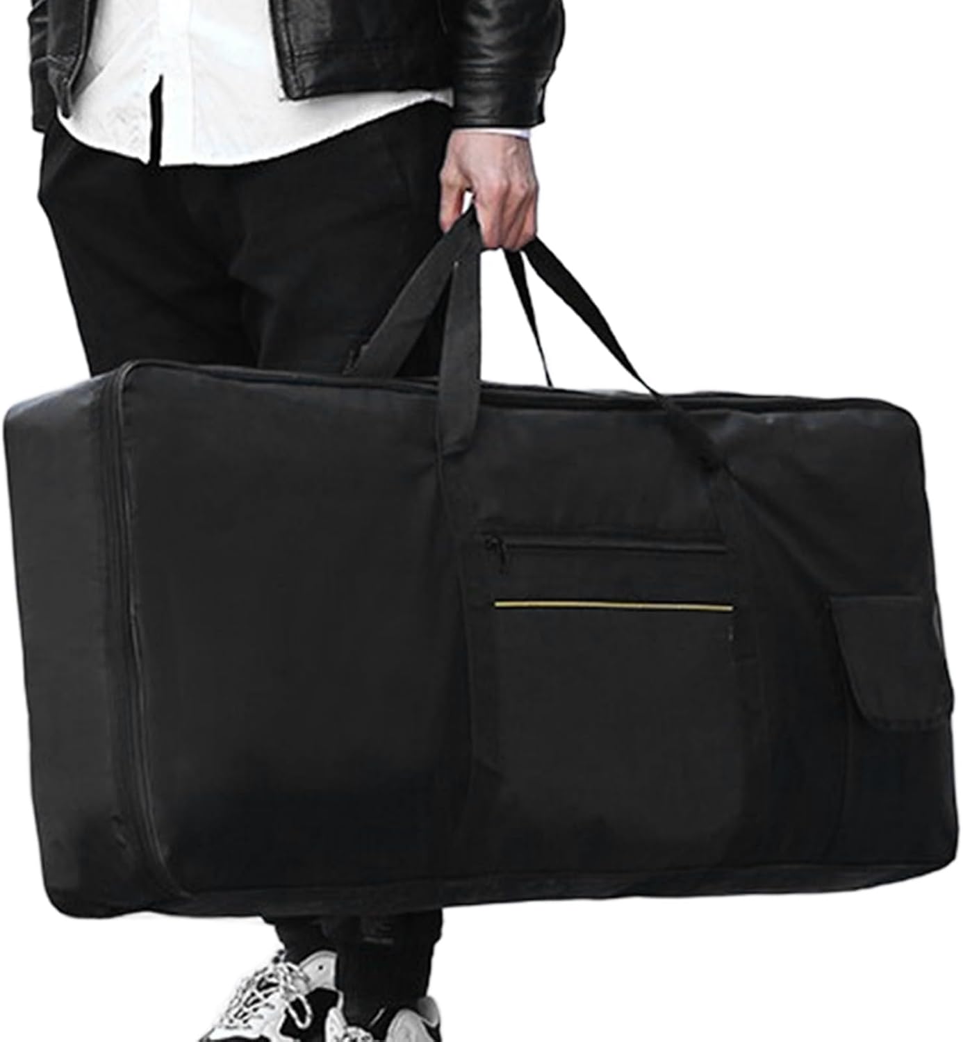 61 Key Keyboard Case, Electronic Keyboard Bag Rainproof Waterproof Oxford Cloth Portable Piano Cover Case with Handles Pockets