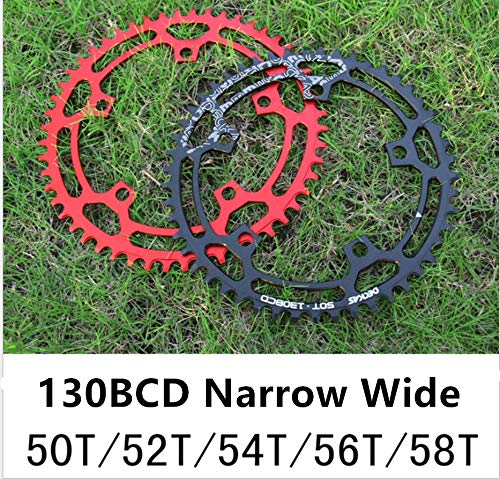 image for Pathpark Bike Chain Ring 130BCD 50T 52T 54T 56T 58T 5 Bolts Lightweigh
