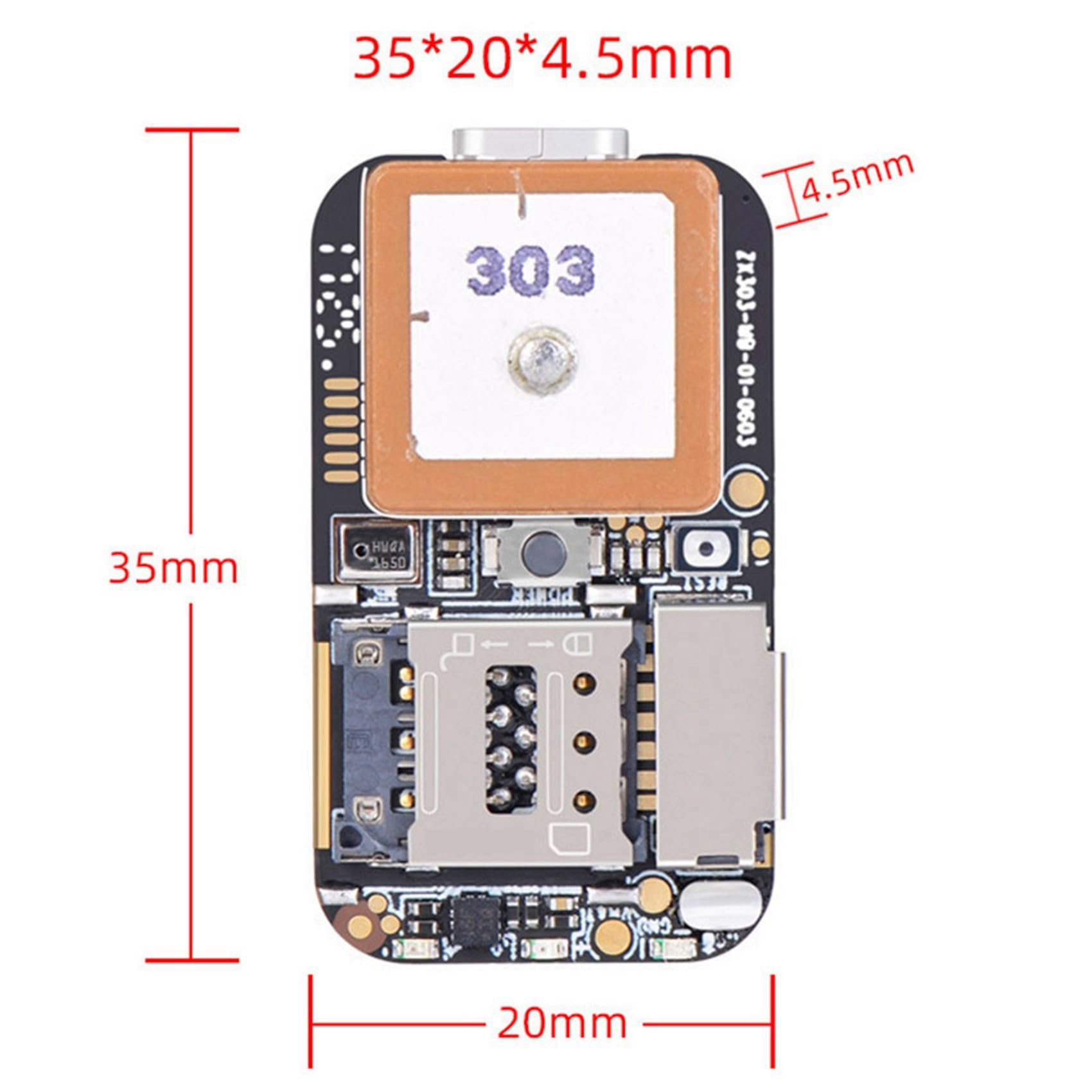 10X Localizzatore GPS Super Mini Dimensioni gsm AGPS WiFi LBS Locator Web App Gratuita Tracking Voice Recorder ZX303 PCBA Inside 87HE