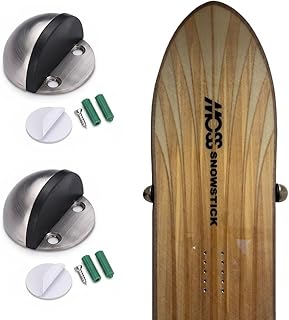 スノーボード ラック ウォールマウント ディスプレイハンガー 収納 (ブラック)