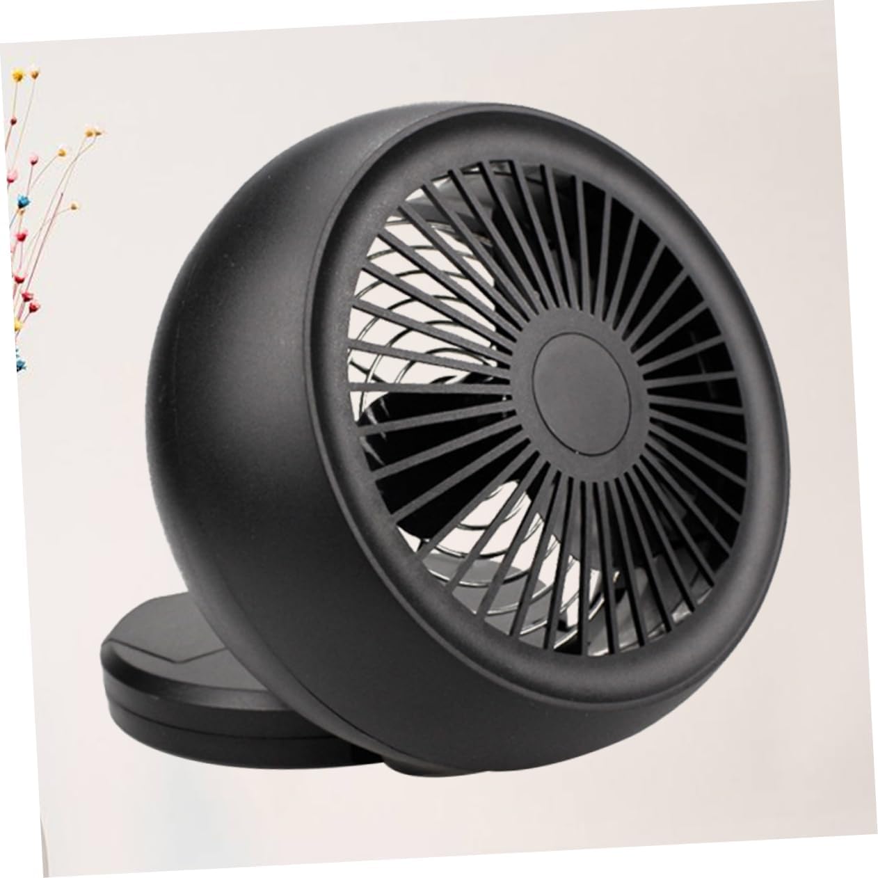3pcs Usb Mini Fan Cooling Fan for Portable Usb Desktop Black for Travel and Student Parties