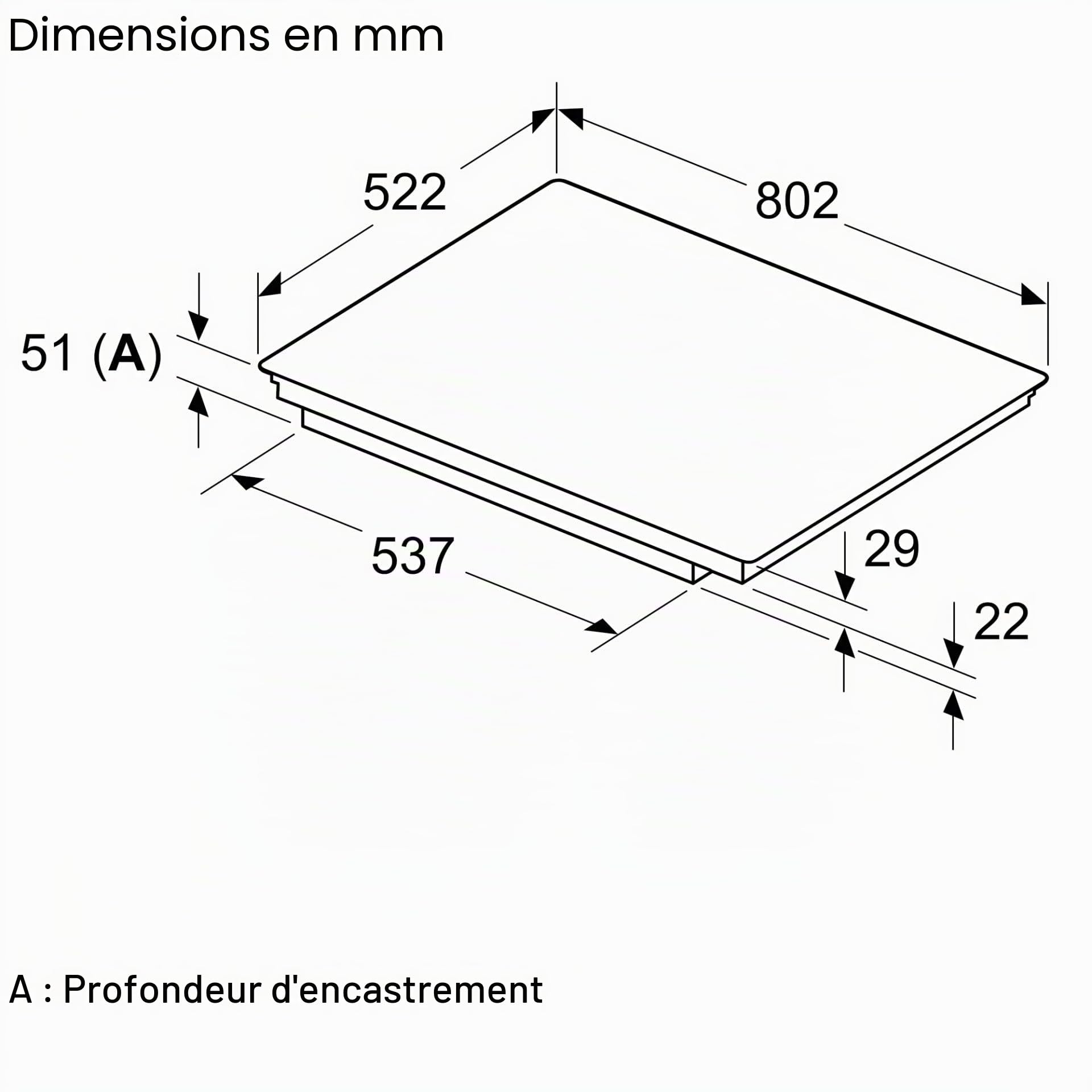Bosch PIV831HB1E Série 6, Plaque Intégrée Induction 80 cm Noir