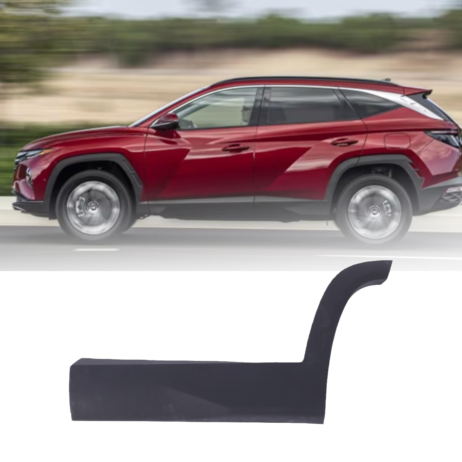 Yctze Reemplazo Inferior de la Puerta Trasera Izquierda para 2022-2024 | Plástico de Calidad Automotriz, Duradero contra el Clima y los Impactos, Reemplazo Directo para Molduras Originales