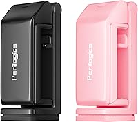 Vista 10 de Perilogics Soporte universal para teléfono de avión, visión manos libres con rotación multidireccional dual de 360 grados (negro/lavanda)