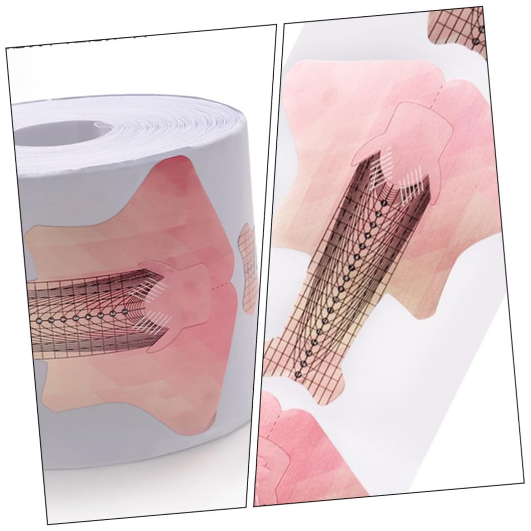 Nail Extension Forms 100pcs Fish Shape Manicure Guide Stickers for DIY Nail Art Adjustable Length and Easy to Use