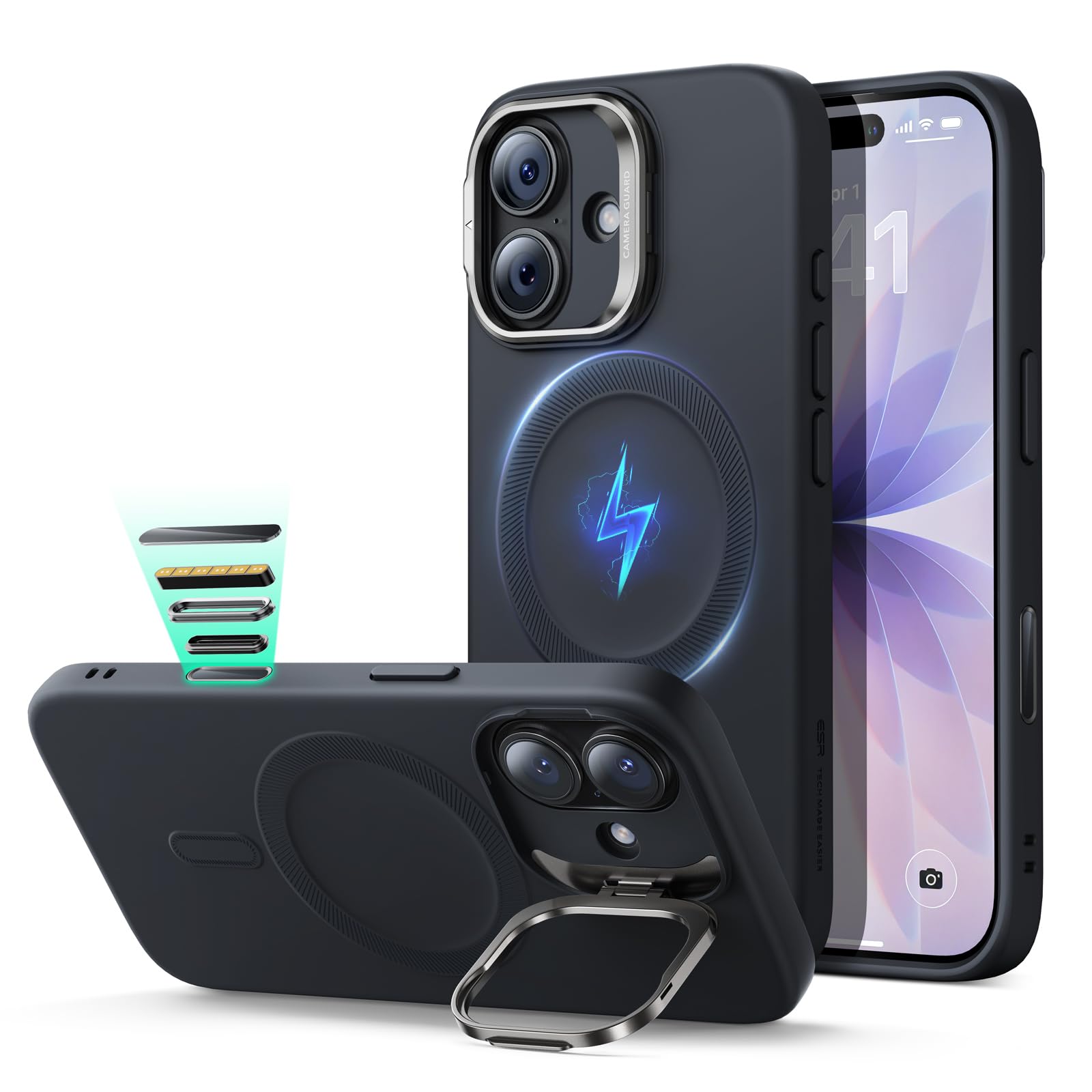 Kit 2 Protections Écran Verre Trempé + 1 Protection Caméra Pour IPhone 17 (6,3") - Dureté 9H, Anti-Rayures - 5