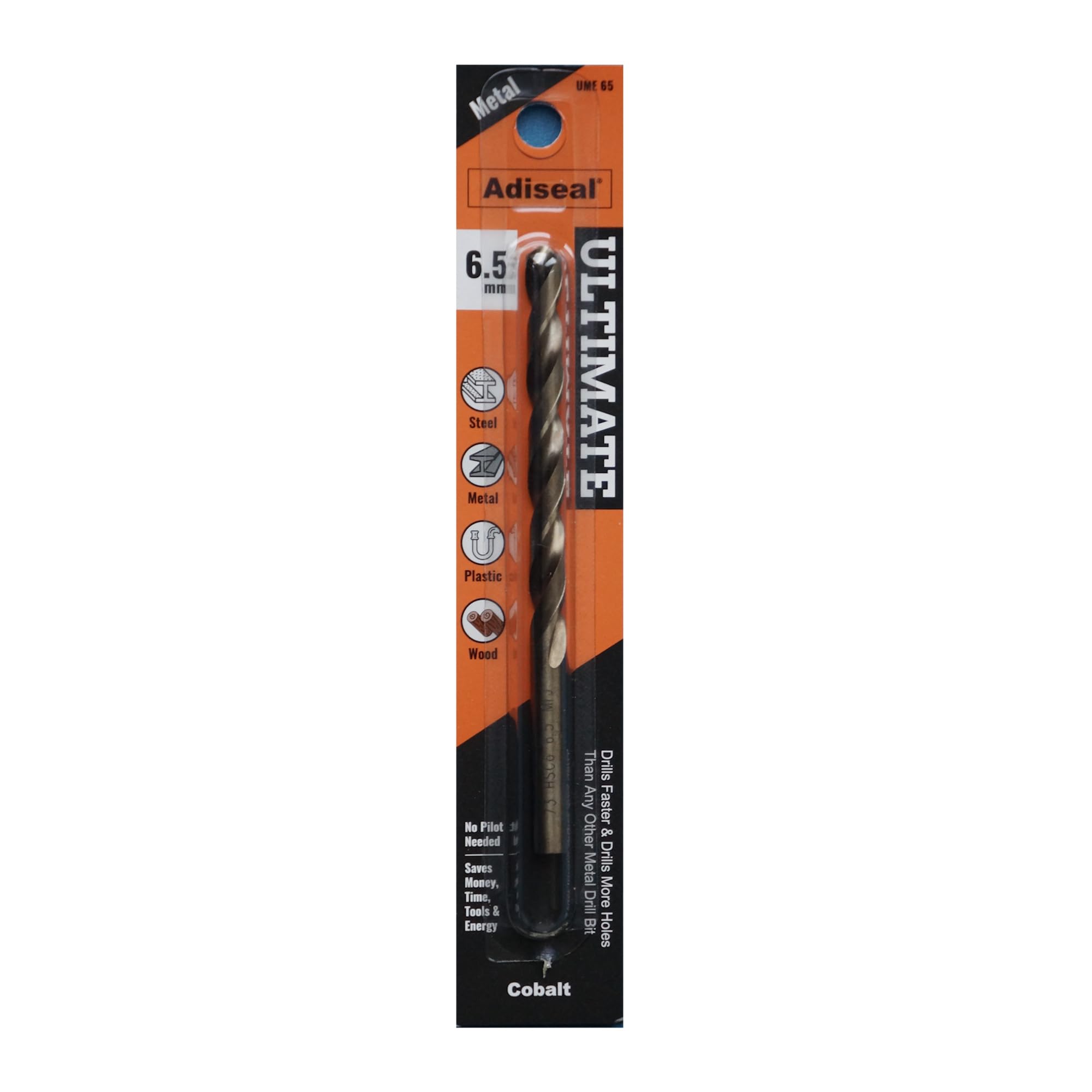 Adiseal Ultimate Fastest, Longest Lasting & Best Metal Drill Bit 6.5mm Cobalt