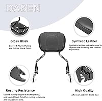 Vista 7 de Dasen Barra de sissy desmontable compatible con Harley Touring, respaldo del pasajero de liberación rápida compatible con Touring Road Glide Street