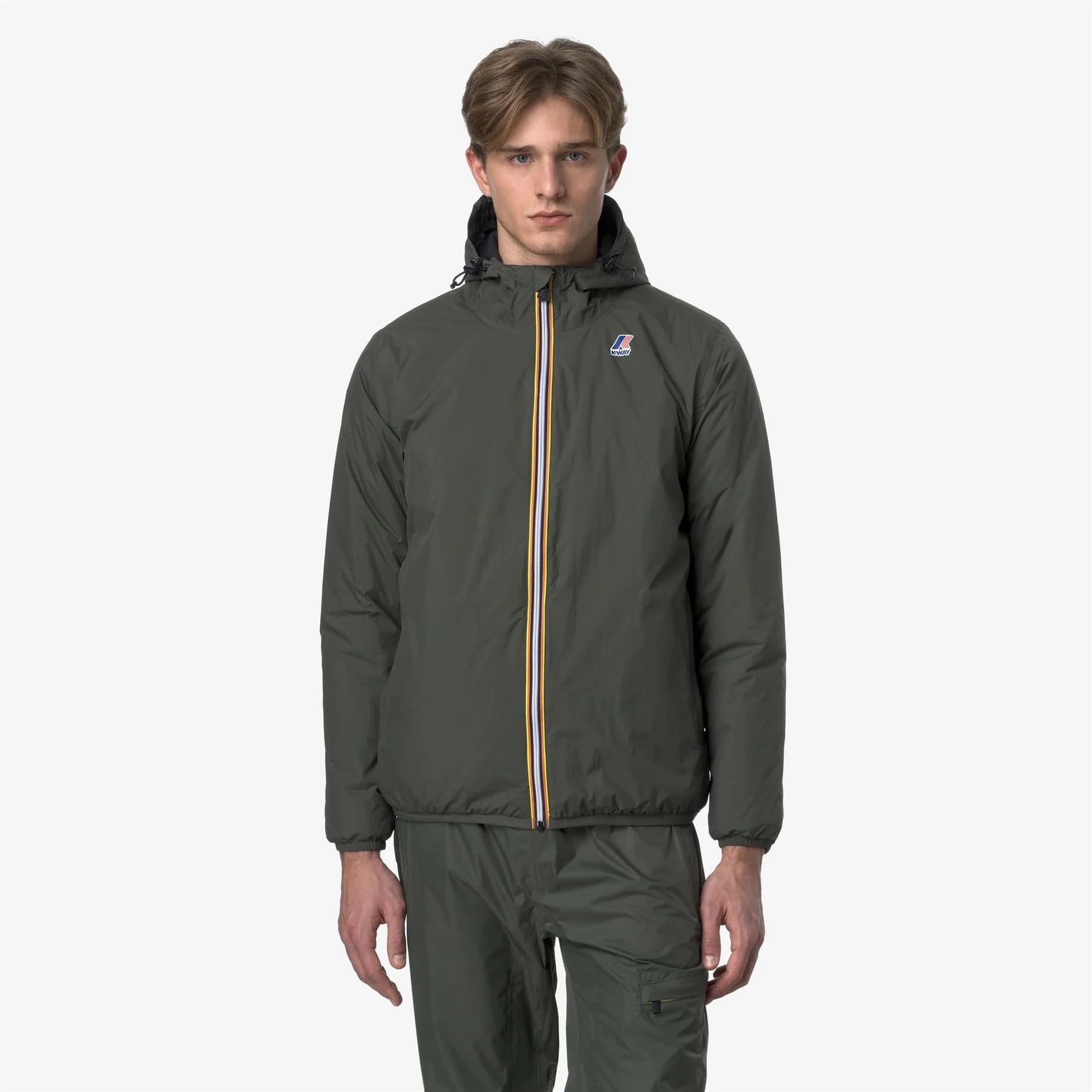 K-Way Giacca Le Vray 4.0 Claude Warm Green Blackish Taglia L