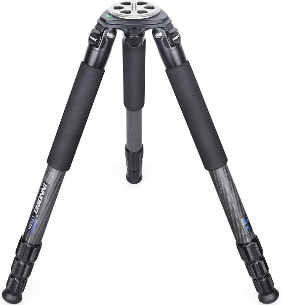 Portable Carbon Fiber Tripod-INNOREL LT324C Professional Heavy Duty Tripod Stand for Camera,Bird Photography,DSLR,Max Load 66pounds/30kg,Max Height 57inches/146cm Black