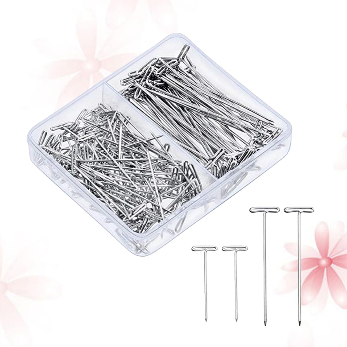 900 Piezas Pelucas Peluca Modelo T-Pin T-Pins Peluca Metal T-Pins Simple con Una Aguja