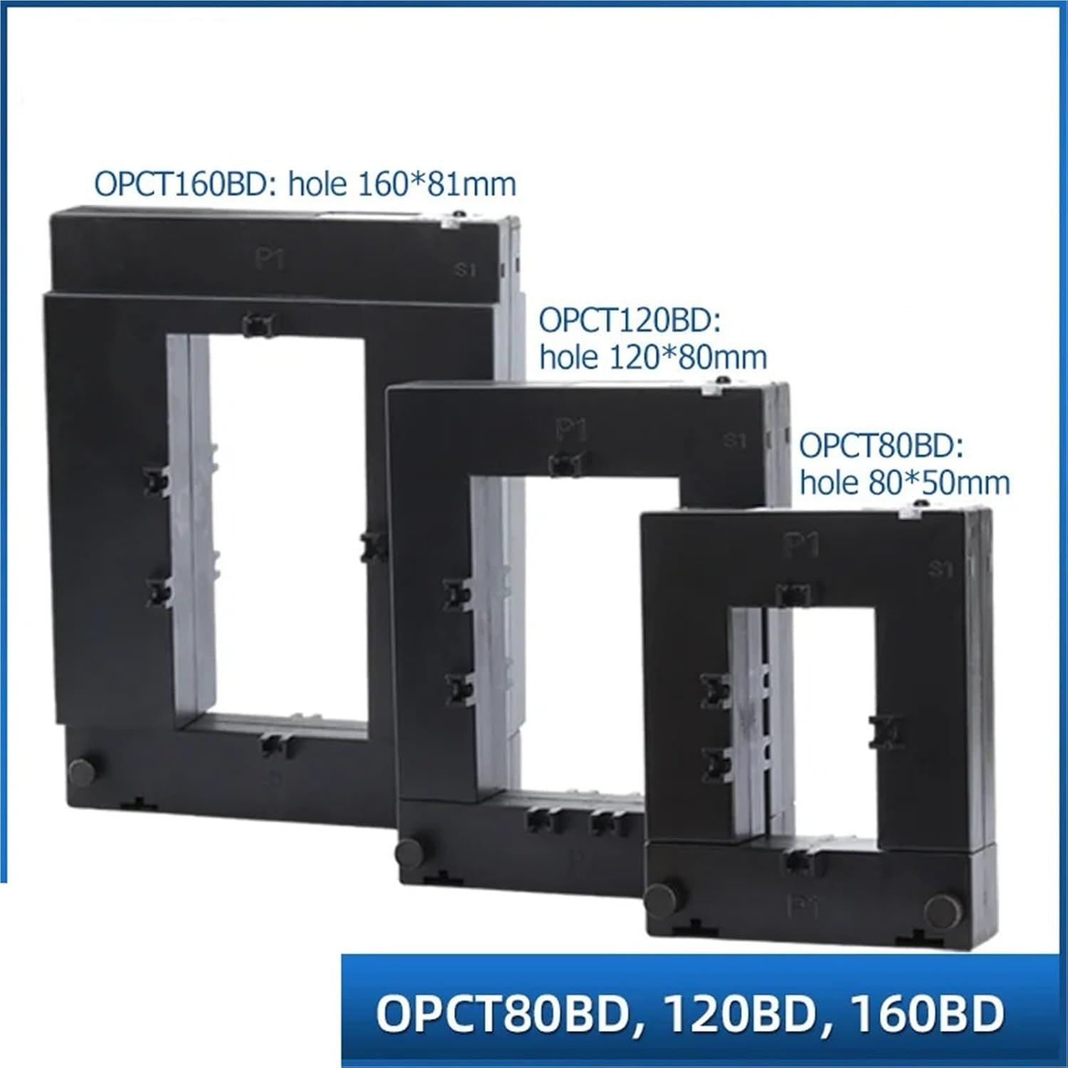 OPCT160BD-1000A/1500/2000/2500/3000/4000/5000 / 6000A-5A Split Core Current Transformer Window Type CT 1Pcs(OPCT160BD-6000A 5A)