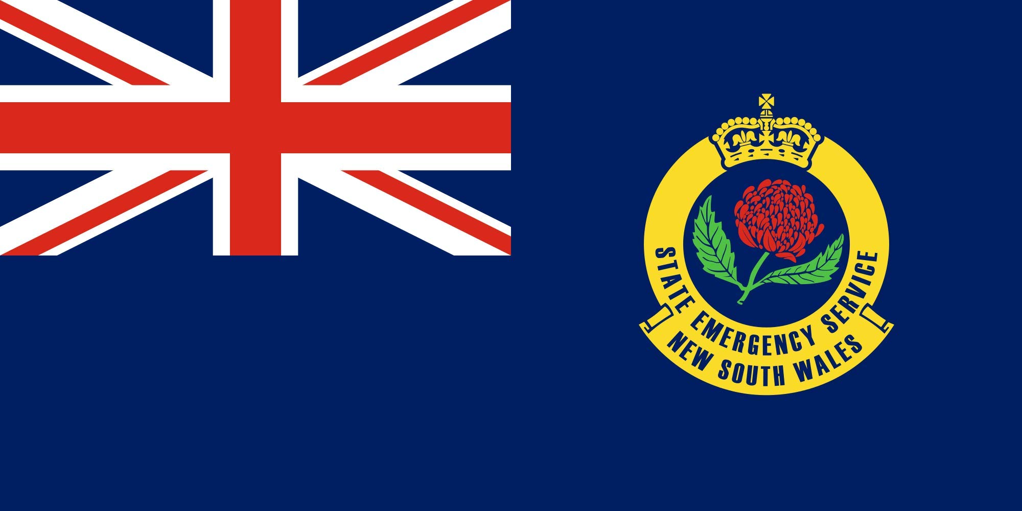 Drapeau New South Wales SES grand format pavillon australie tissu résistant