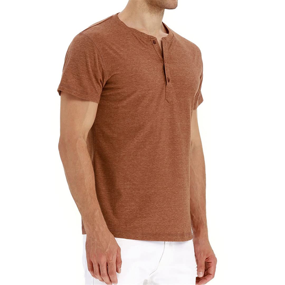 Vogrtcc Maglietta da uomo T-shirt girocollo a maniche corte Top maschili, Nero , S