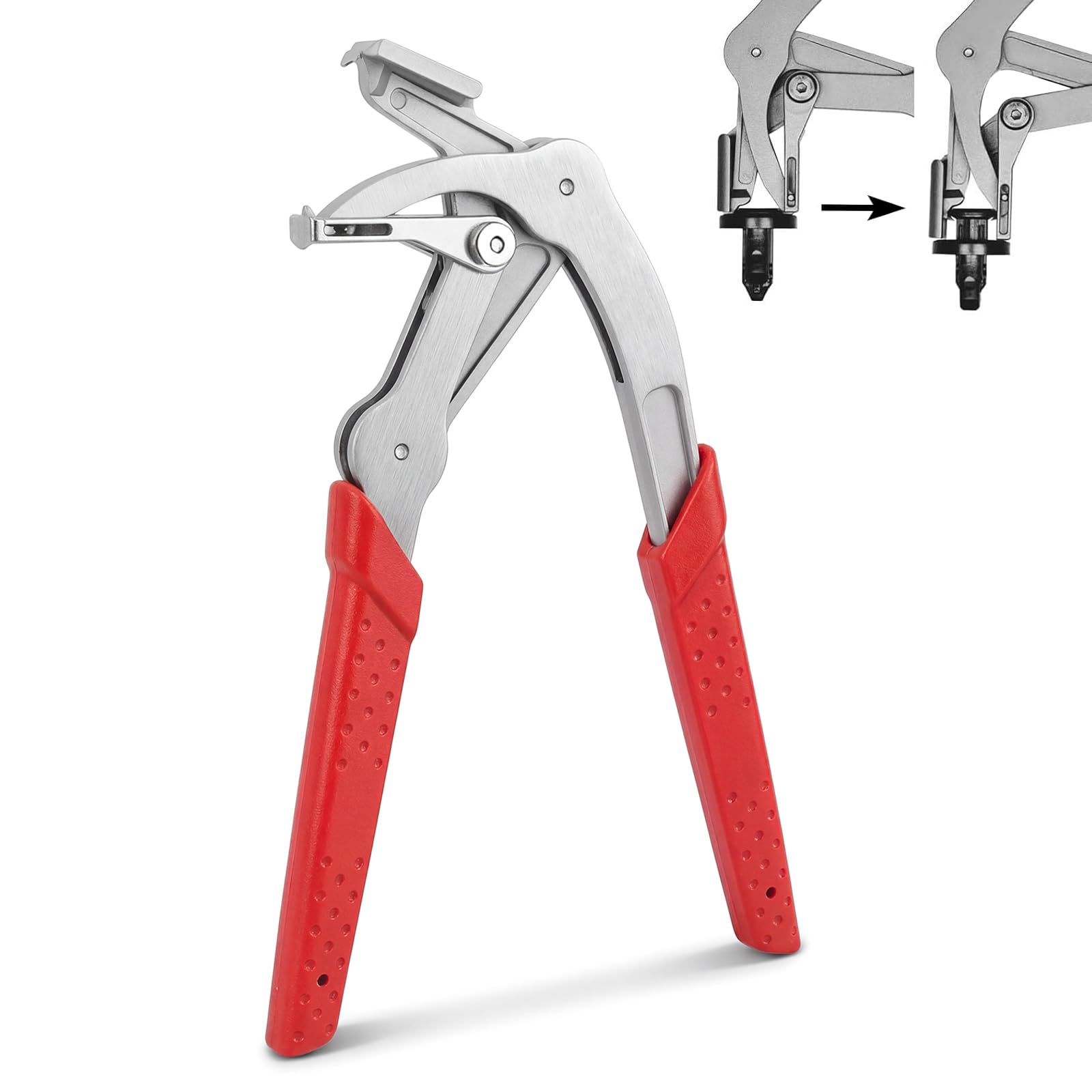 Car Clip Pliers Automotive, Labor-Saving Clip Removal Tool for Damage-Free Disassembly Panel Removal, Precision Panel Clip Pliers for Versatile Automotive Fasteners