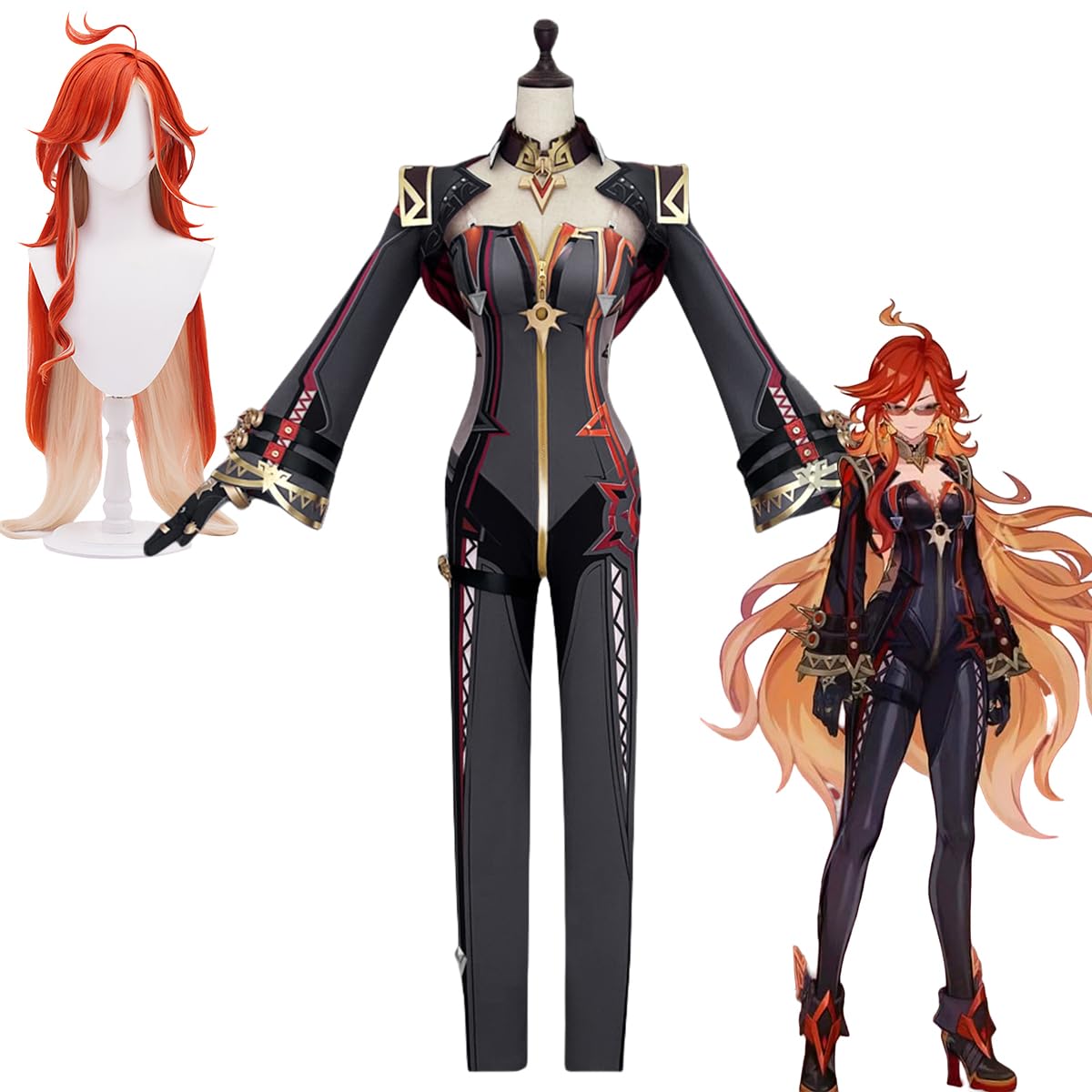 原神 マーヴィカ コスプレ 衣装 Amazon.co.jp: 原神 マーヴィカ コスプレ衣装 全セット ウィッグ