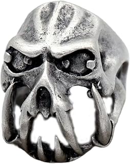 OVERSIZED SKULL RING - Rings For Men • Head Ring • Demon Ring • Punk • Gothic Ring • Men's Ring • Charm Ring • Devil Skull Ring • QD197
