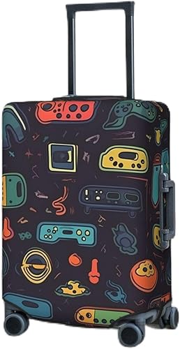 Travel Luggage Cover Elastic Luggage Covers Game Video Gaming Pattern Suitcase Cover Luggages Protector for Travel Anti-Scratch Suitcase Covers for