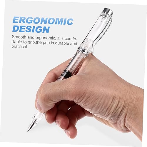 Miniatura 4 de STOBOK Pluma estilográfica clara 2pcs niños escuela papelería negocio niño metal