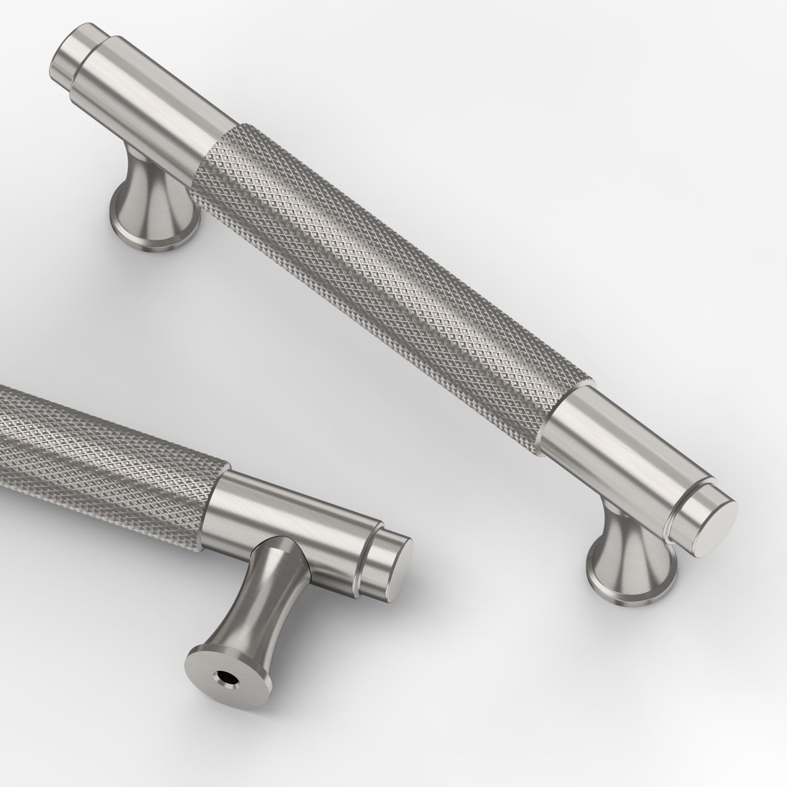 Asidrama 10 Pack 3.75 Inch(96mm) Brushed Satin Nickel Kitchen Cabinet Handles, Cabinet Pulls Kitchen Cabinet Hardware for Cupboard Drawer Handles Dresser Pulls