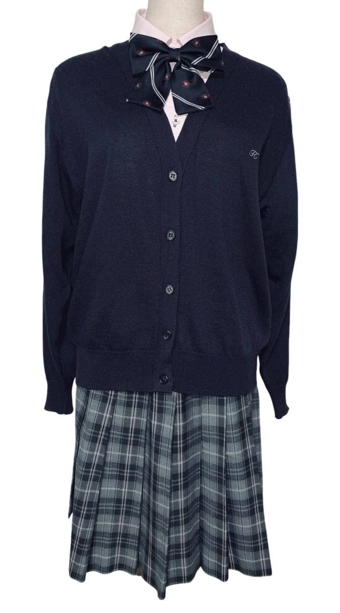 白鵬女子　スカート ブラウス ベスト 中古】神奈川県 白鵬女子高等学校/旧制服 女子制服 3点