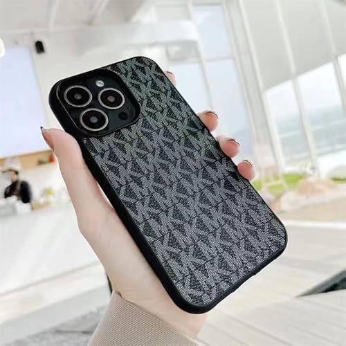 Protective Case for iPhone 13 Pro Max, Luxury Stylish PU Leather Ultra Slim & Thin Soft TPU Anti-Slip Scratch Resistant Drop Proof Case for Apple iPhone 13 Pro Max