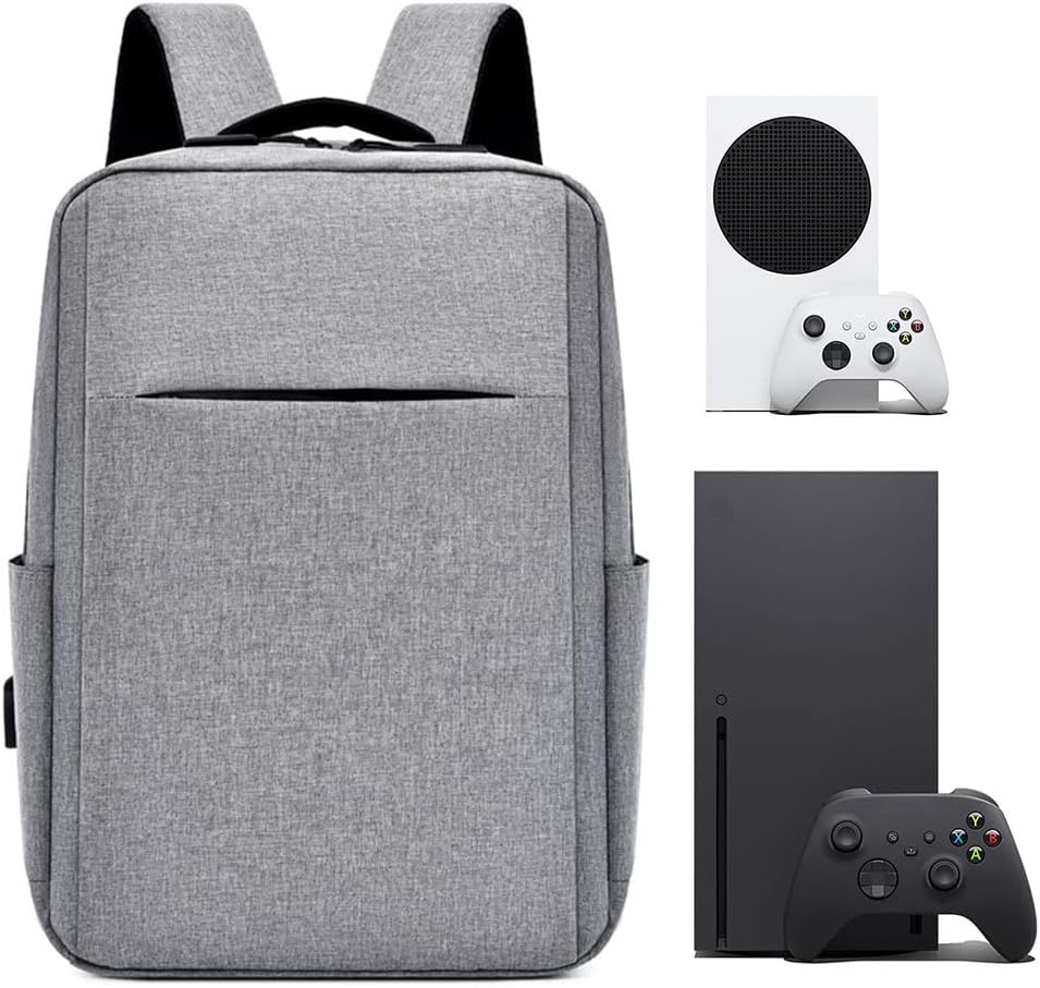 Protective Travel Backpack Carrying Bag Storage Backpack For X-box Series S/X Console (Black)