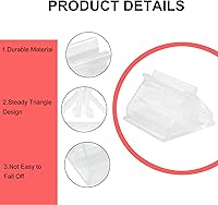 Vista 4 de Litoexpe Soporte transparente para tarjetas de juego, 50 piezas, soporte acrílico para tarjetas, fiestas, juegos, fotos, notas, visualización