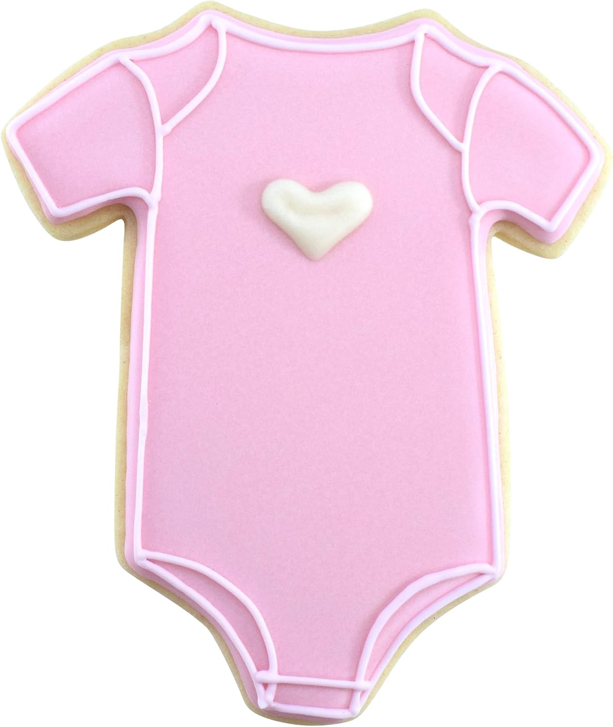 R&M Baby Bodysuit 4" Cookie Cutter – Baby-Themed Baking Tool for Cookies, Fondant & Crafts