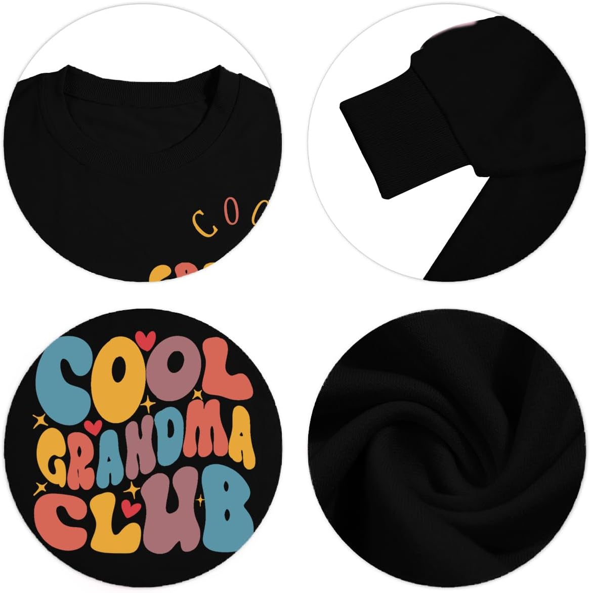 Grandma Sweatshirts for Women Cool Grandma Club Shirt Funny Grandmother Gifts Crewneck Long Sleeve Pullover Tops - Image 5